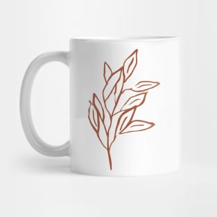 red leaf Mug